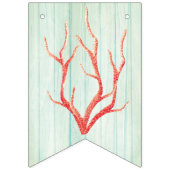 海岸のコテージのビーチ結婚式の旗布 バンティングフラッグ (第3の旗)