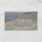 海岸のコテージの名刺 名刺 (裏面)