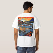 海岸のコテージ Tシャツ (裏面フル)