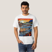 海岸のコテージ Tシャツ (正面フル)
