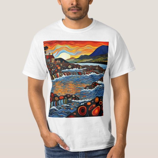 海岸のコテージ Tシャツ (正面)