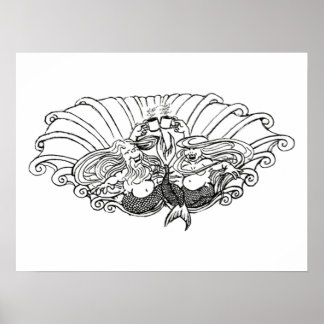 海岸のコーヒー ポスター