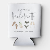 海岸のサマーカスタマイズされたブライズパーティー 缶クーラー (正面)