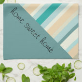 海岸のストライプ模様 キッチンタオル (折り畳み)