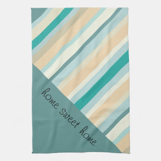 海岸のストライプ模様 キッチンタオル (縦)