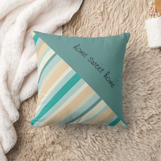 海岸のストライプ模様 クッション (ブランケット)