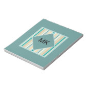 海岸のストライプ模様 ノートパッド (回転)