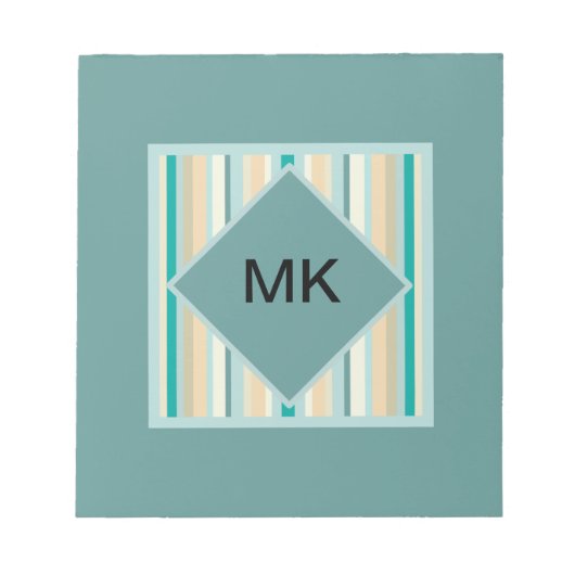 海岸のストライプ模様 ノートパッド (正面)