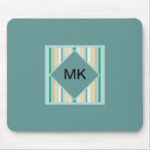 海岸のストライプ模様 マウスパッド (正面)