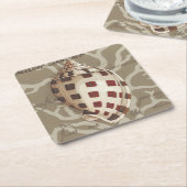 海岸のソネットI スクエアペーパーコースター (アングル)