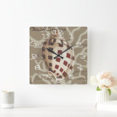 海岸のソネットI スクエア壁時計 (ホーム)