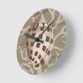 海岸のソネットI ラウンド壁時計 (傾斜)