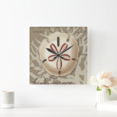 海岸のソネットIII スクエア壁時計 (ホーム)