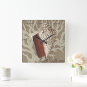 海岸のソネットIV スクエア壁時計 (ホーム)