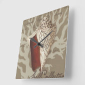 海岸のソネットIV スクエア壁時計 (傾斜)