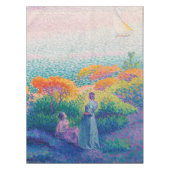 海岸のテーブルクロス絵画の女性 テーブルクロス (正面)