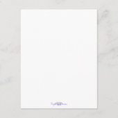 海岸のハート ビーチ セーブ・ザ・デート カード (裏面)