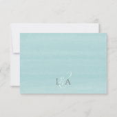 海岸のビーチのサンドダラー結婚式のウェブサイトへの出欠確認 出欠カード (裏面)