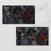 海岸のビーチの石 名刺 (正面/裏面)