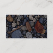 海岸のビーチの石 名刺 (裏面)