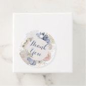 海岸のビーチの青い貝殻のブライズシャワー フェイバータグ (インサイチュ)