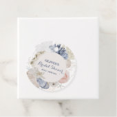 海岸のビーチの青い貝殻のブライズシャワー フェイバータグ (インサイチュ)