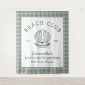 海岸のブライズメイドウィークエンドビーチクラブ タペストリー (正面)