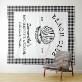 海岸のブライズメイドウィークエンドビーチクラブ タペストリー (インサイチュ(横))