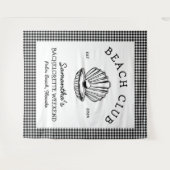 海岸のブライズメイドウィークエンドビーチクラブ タペストリー (正面(横))