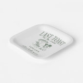 海岸のブライズメイドパーティー グリーン ペーパープレート (傾斜あり)