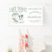 海岸のブライズメイドパーティー グリーン 横断幕 (インサイチュ)