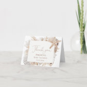 海岸のブライダルシャワー サンキューカード (正面)