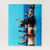 海岸のペリカンジグソーパズル ジグソーパズル (縦)