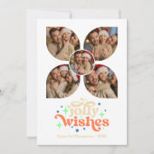 海岸のホリデー レトロ フォト コラージュ クリスマス (正面)