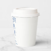 海岸のモダンなコックテールパーティーブルー 紙コップ (左)