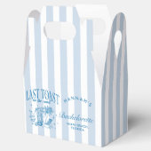 海岸のモダンな独身最後のパーティーブルー フェイバーボックス (オープン)