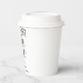 海岸のモダンな独身最後のパーティー 黒 紙コップ (左)