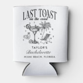 海岸のモダンな独身最後の夜会 黒 缶クーラー (正面)