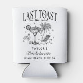 海岸のモダンな独身最後の夜会 黒 缶クーラー (裏面)