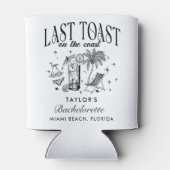 海岸のモダンな独身最後の夜会 黒 缶クーラー (裏面)