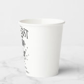 海岸のモダンな独身最後の夜 黒 紙コップ (左)