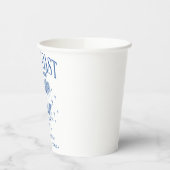 海岸のモダンな青い独身最後の夜 紙コップ (左)