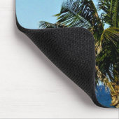 海岸のヤシの瞬間 | 家族の名前と旅行年 マウスパッド (コーナー)