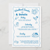 海岸のラストトースト バチェロレッテウィークエンド 招待状 (裏面)