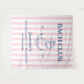 海岸のラストパーティー レトロ モダン アンカー バッチ クラブ タペストリー (正面(横))