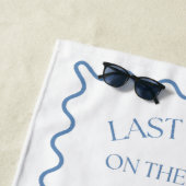 海岸のラスト toast 青い色合い ビーチタオル (インサイチュ)