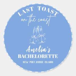 海岸のラスト toast 青い花嫁の歓迎 ラウンドシール