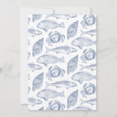 海岸のリゾートまたはレストランでの海辺のイベント 招待状 (裏面)