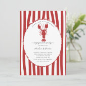 海岸のロブスターエンゲージメント招待状 招待状 (スタンド正面)