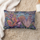 海岸の人魚の枕、腰神経柔らかい調子 ランバークッション (ブランケット)